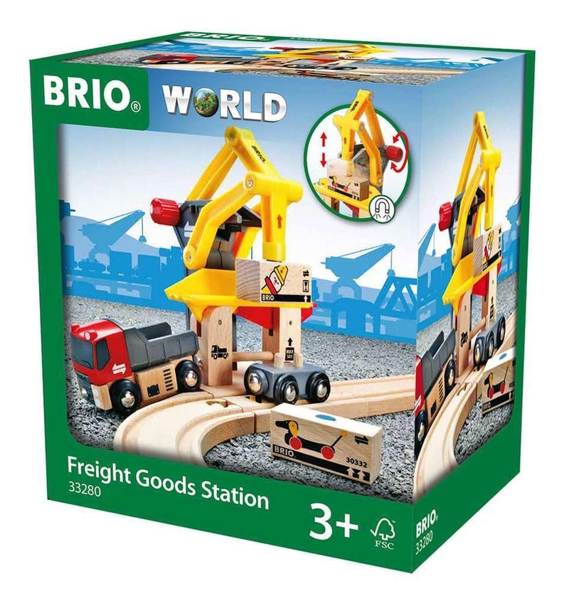 Brio عالم بريو - 33280 محطة شحن البضائع | مجموعة قطار ألعاب متعددة الاستخدامات للأطفال | لعب تفاعلي | بناء من الخشب المستدام | مثالي للأطفال من عمر 3 سنوات وما فوق - Image 5